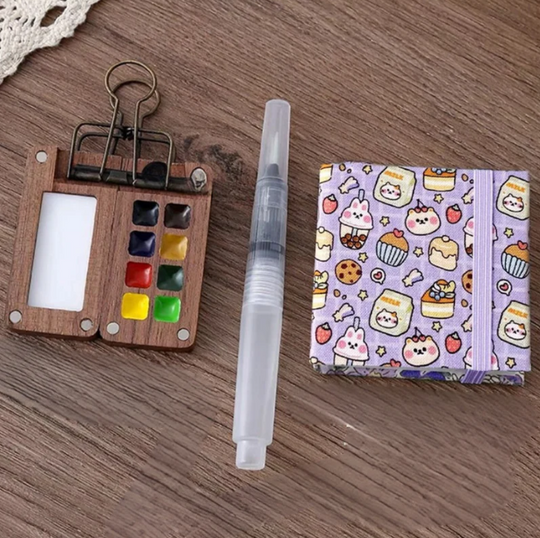 TinyPainter™ – Mini Mobiele Aquarelset – Creatief Schilderen Onderweg