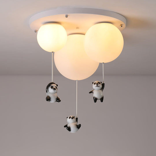 Panda plafondlamp voor de kinderkamer