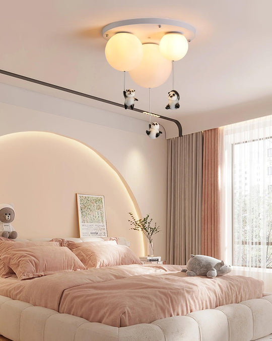 Vrolijke panda plafondlamp