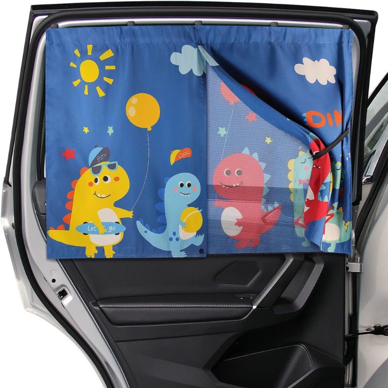 SunShield™ – Autogordijn - UV-Bescherming voor Kinderzitjes – Universeel en Magnetisch
