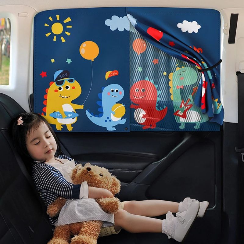 SunShield™ – Autogordijn - UV-Bescherming voor Kinderzitjes – Universeel en Magnetisch