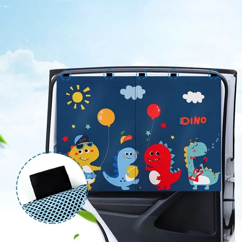 SunShield™ – Autogordijn - UV-Bescherming voor Kinderzitjes – Universeel en Magnetisch