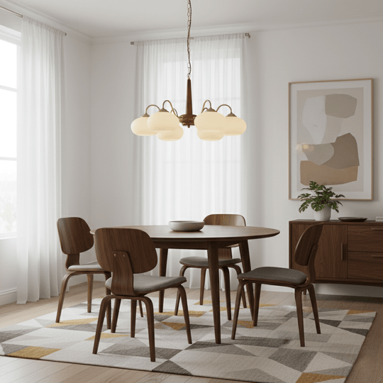 Persimé kroonluchter als blikvanger in het interieur