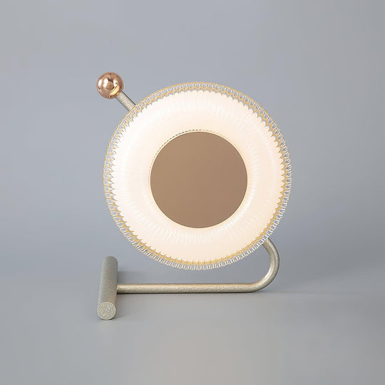 Nuvo tafellamp roze lichtgrijs