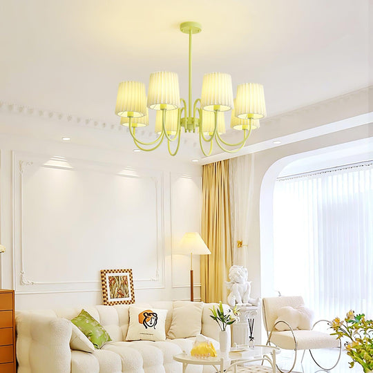 Matcha beige stoffen hanglamp babykamer