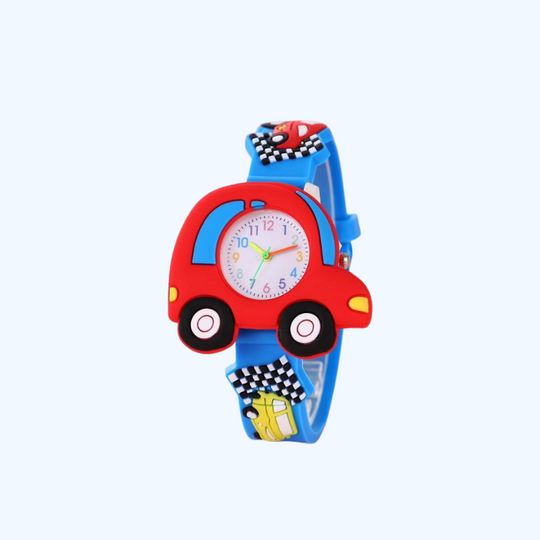 TurboTime™ ™ – 3D Raceauto Kinderhorloge – Stoer Tijdleer Accessoire