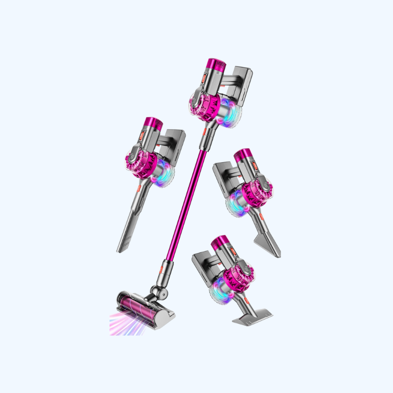 TinyHelper™ – Realistische Speelgoedstofzuiger – 4-in-1 Licht & Geluid