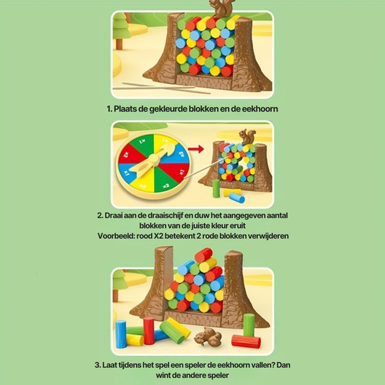 Eekie Tikkie™ – Interactief Eekhoorn Gezins voor Kinderen & Volwassenen | Gezelschapsspel 3 jaar+