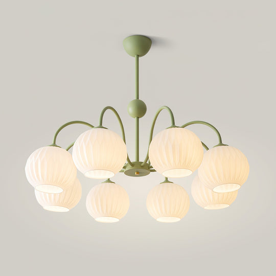 Groene hanglamp meerdere lampen