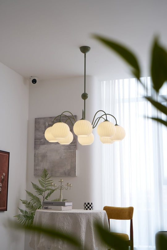Elegante glazen hanglamp warm licht