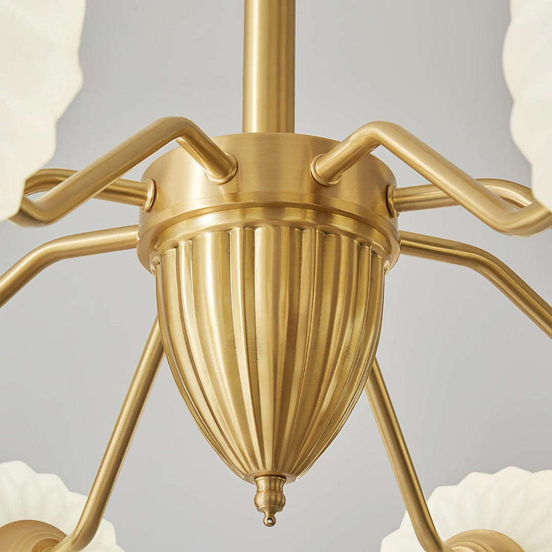 Kinderkamer hanglamp glazen bollen messing