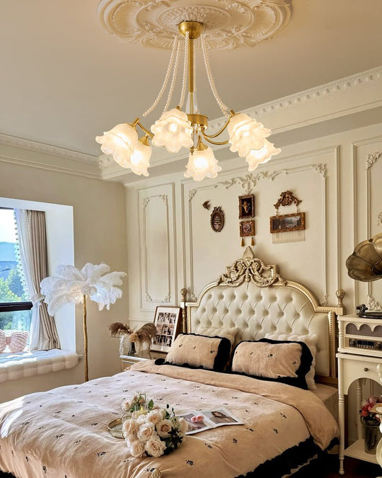 Kinderkamer verlichting goud met glas