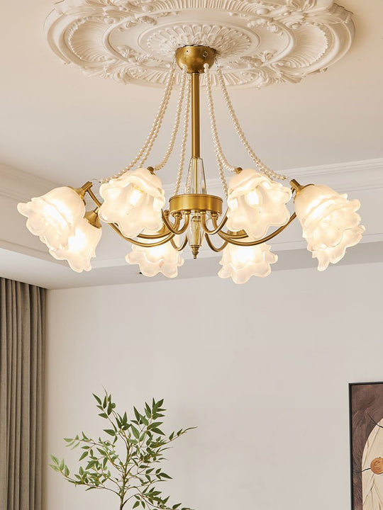 Warme sfeerverlichting gouden hanglamp