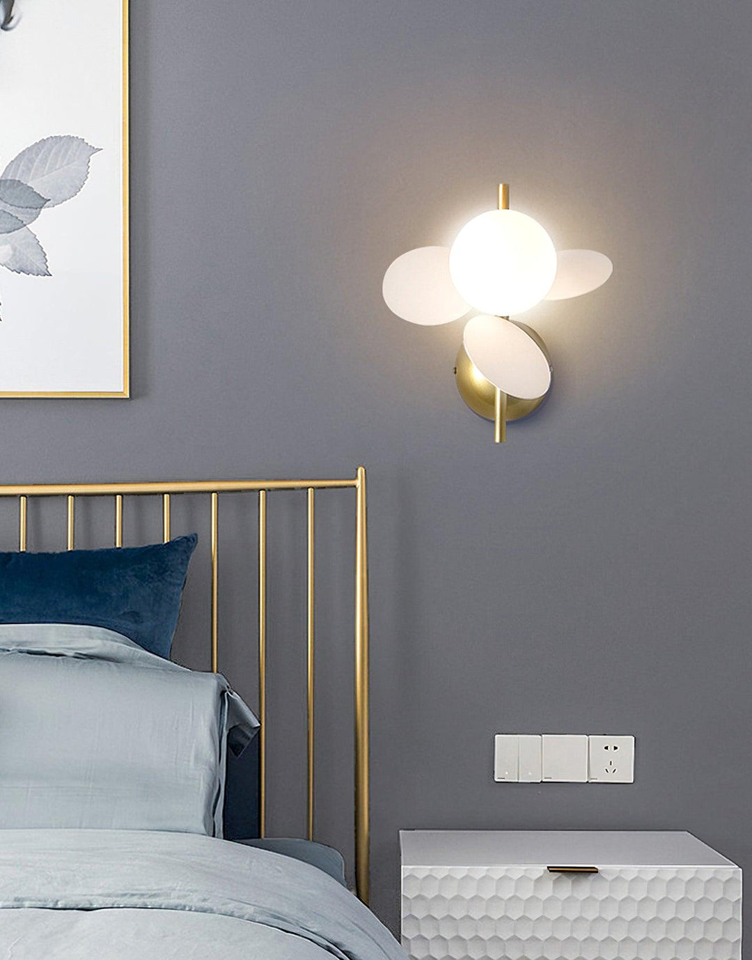 Sfeervolle wandlamp met zacht licht