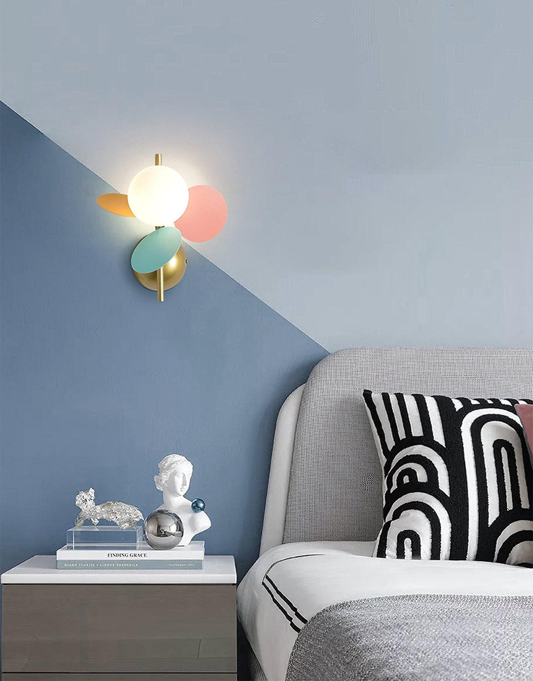 Kleurenoverzicht macaron wandlamp