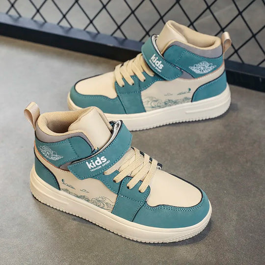 StepActive™ – Comfortabel & Antislip Leren Sneakers voor Kinderen