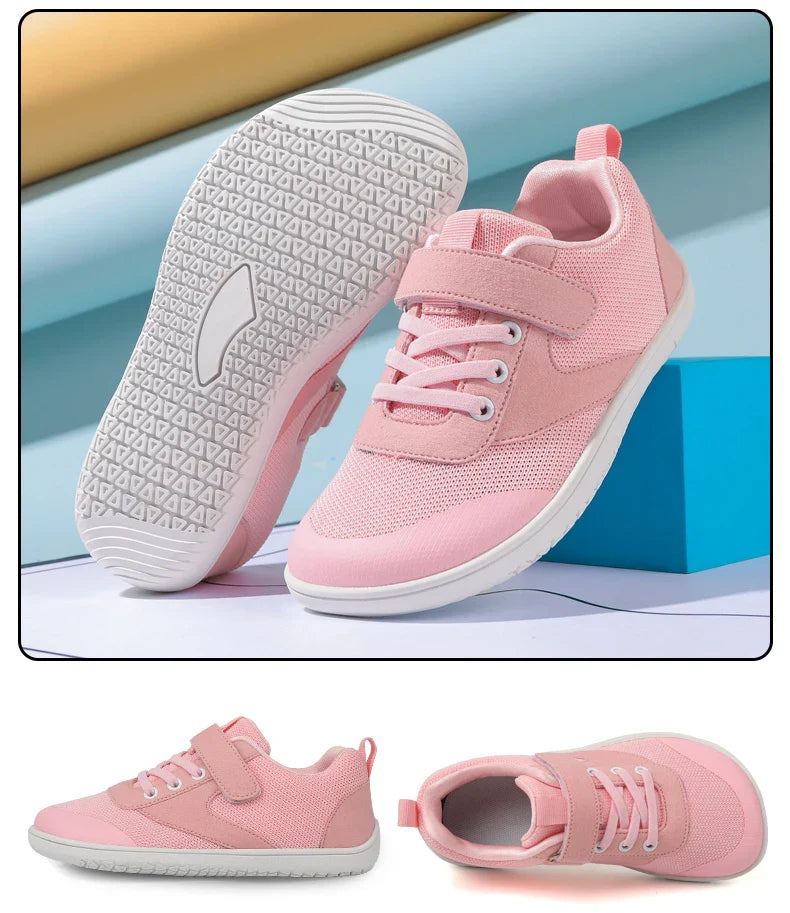 FlexiBare – Barefoot Kindersneakers met Brede Neus