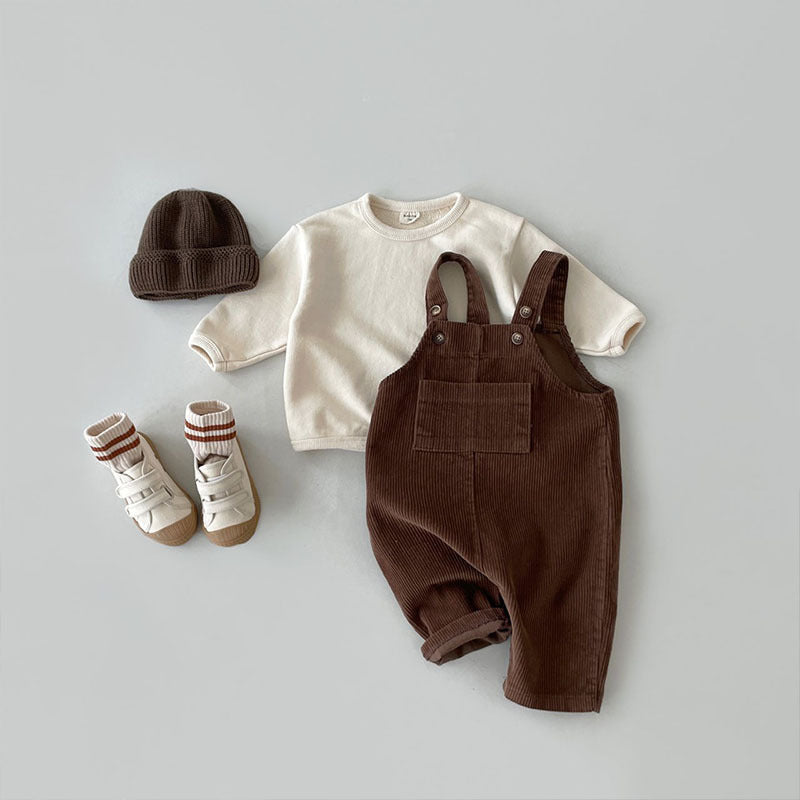 CozyStride – Ribfluwelen Tuinbroek voor Baby’s