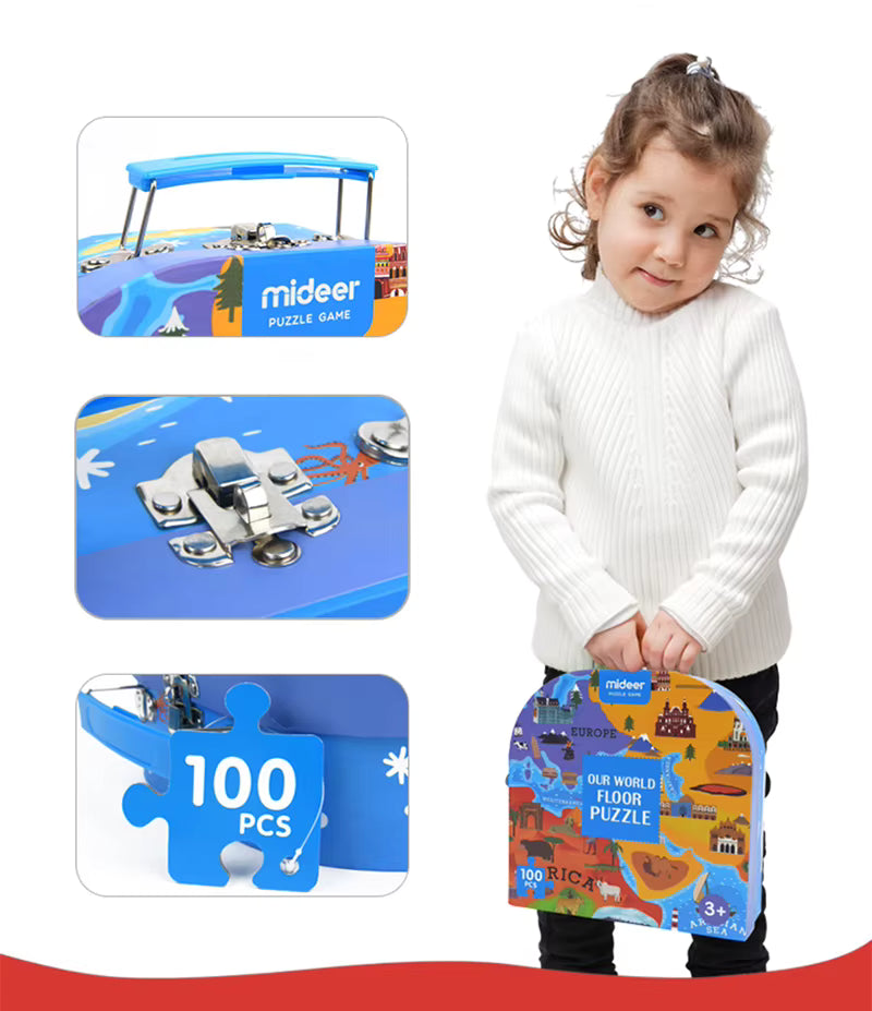 GeoPuzzle™ – Educatieve Wereldkaart Puzzel voor Kinderen