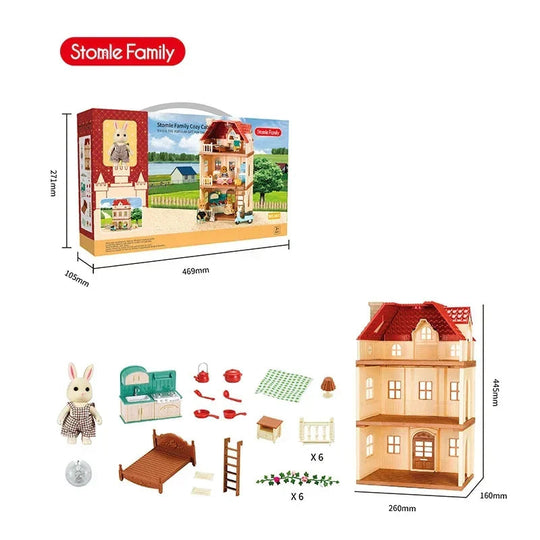 WoodlandVilla™ – Miniatuurhuis met Boskeuken & Accessoires