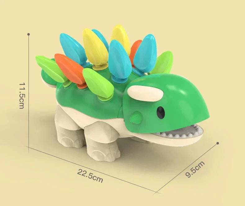 SensoryDino™ – Montessori Kleur- en Sorteerspeelgoed voor Peuters