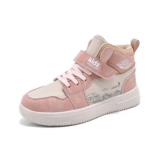 StepActive™ – Comfortabel & Antislip Leren Sneakers voor Kinderen