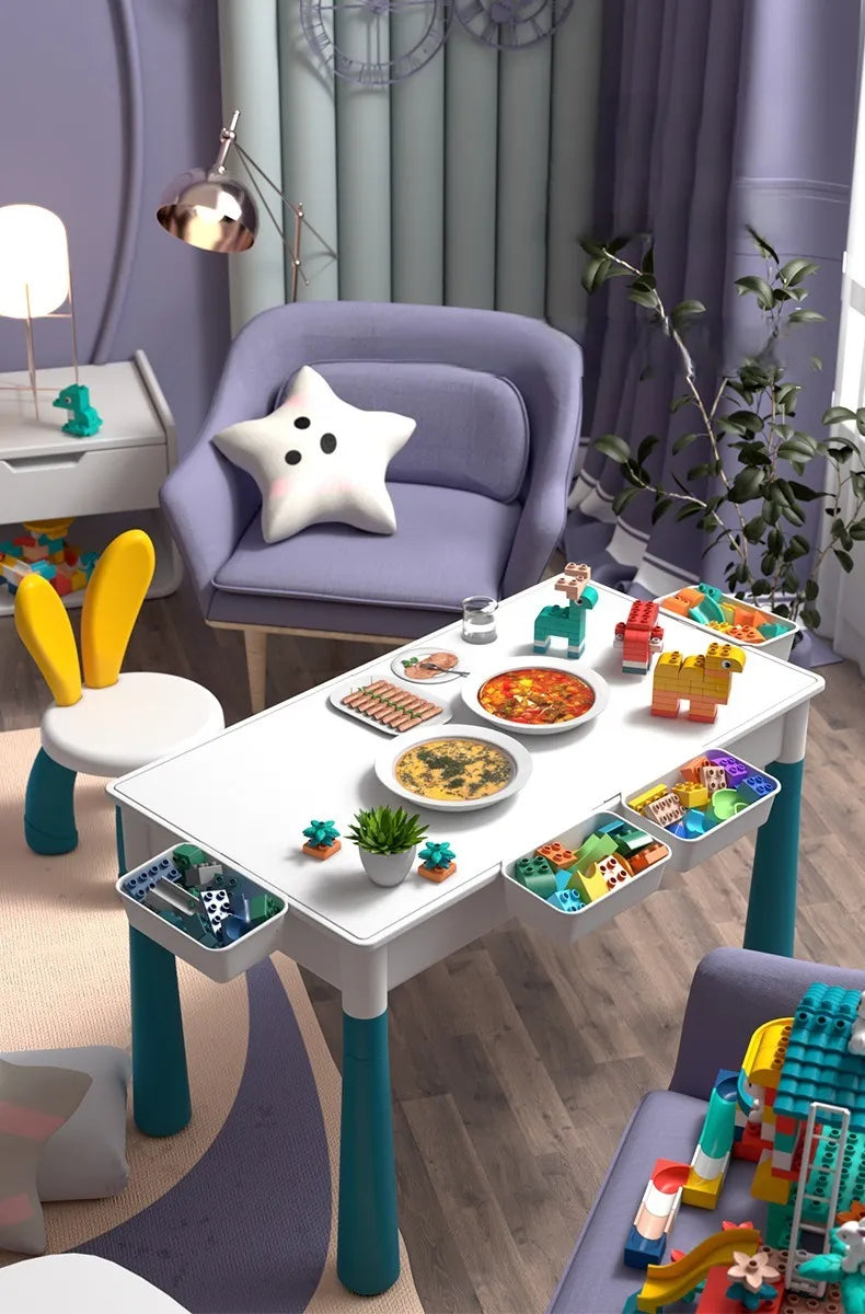 MultiPlay™ – 6-in-1 Speeltafel – Creatief & Educatief Speelcentrum