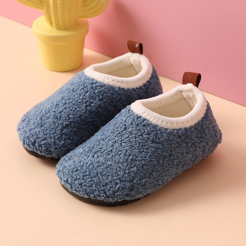 WoolyWalks™ – Antislip Pantoffels met Wollen Voering – Kinder Huisschoenen