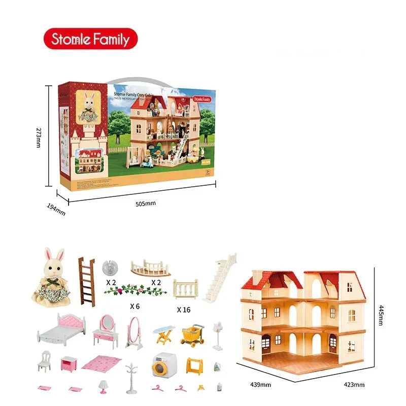 WoodlandVilla™ – Miniatuurhuis met Boskeuken & Accessoires