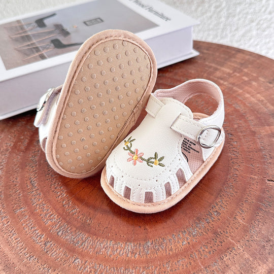 SweetStrides™ – Comfortabele Babyloopschoenen Sandalen met Borduursel