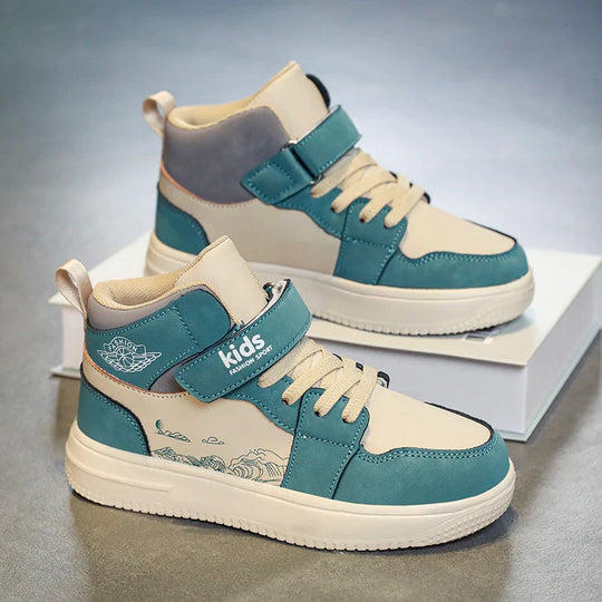 StepActive™ – Comfortabel & Antislip Leren Sneakers voor Kinderen