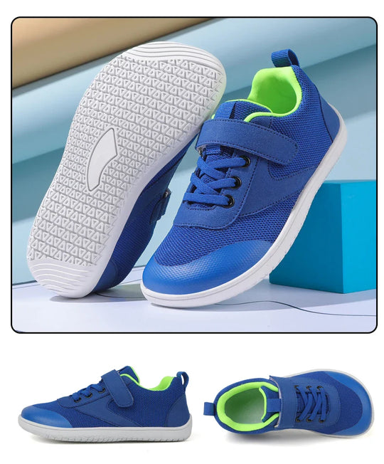 FlexiBare – Barefoot Kindersneakers met Brede Neus