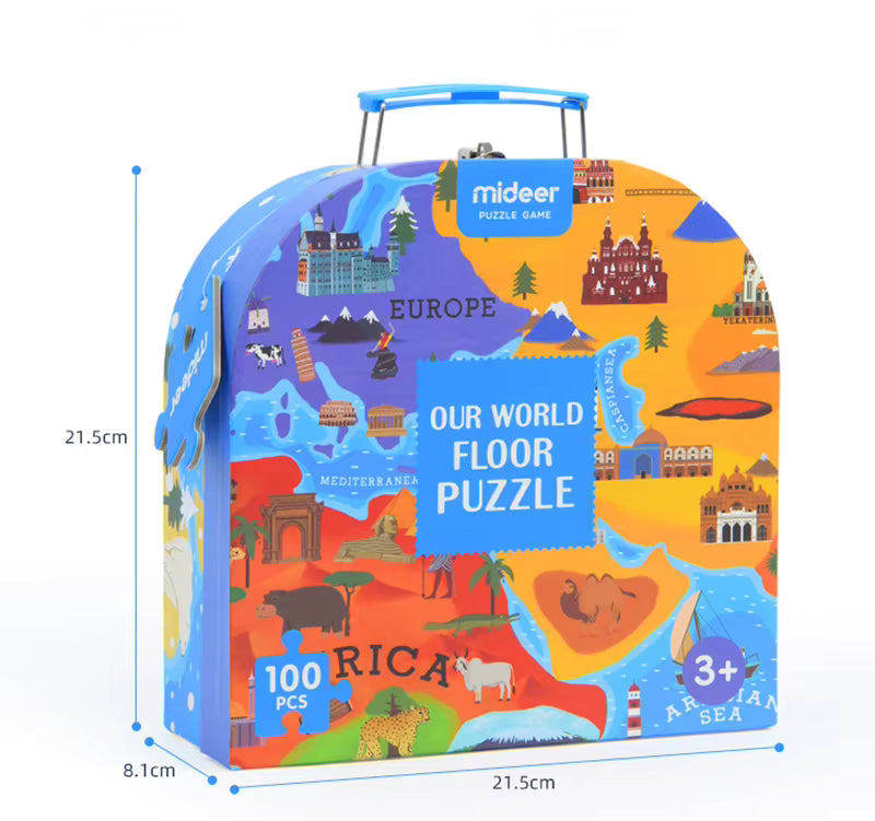GeoPuzzle™ – Educatieve Wereldkaart Puzzel voor Kinderen