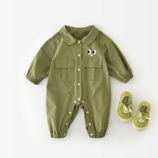 CrocAdventure – Speelse Olijfgroene Jumpsuit