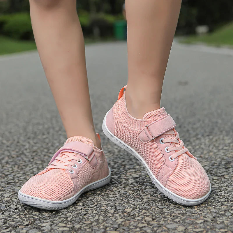 FreeStep – Barefoot Kindersneakers met Brede Neus en Flexibele Zool