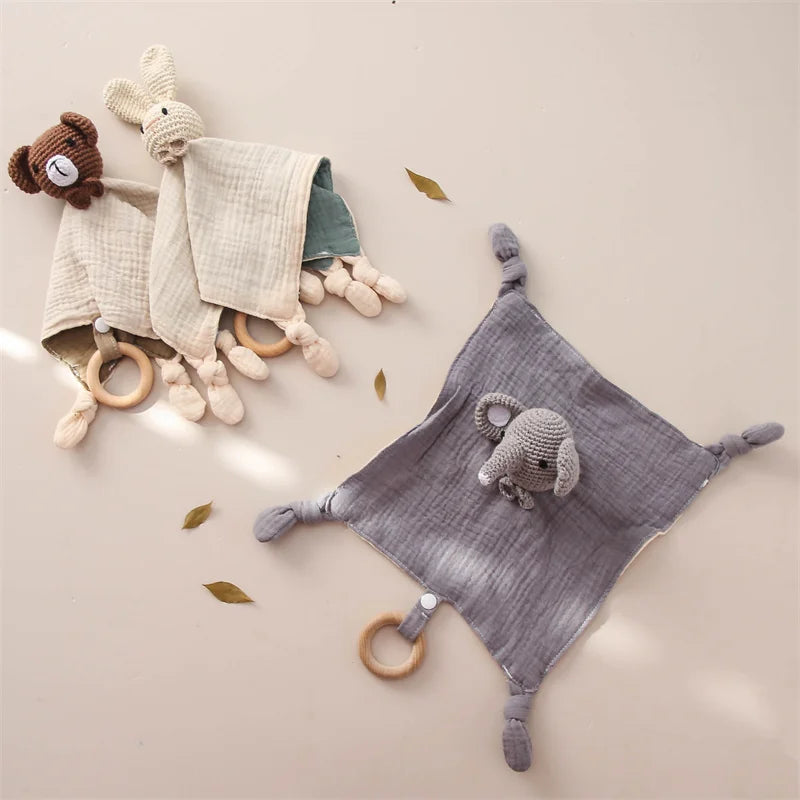 SnuggleBoo™ Knuffeldoekje met Bijtring & Rammelaar