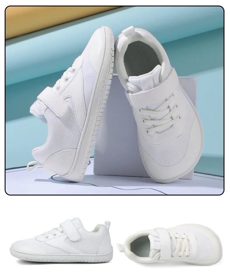 FlexiBare – Barefoot Kindersneakers met Brede Neus