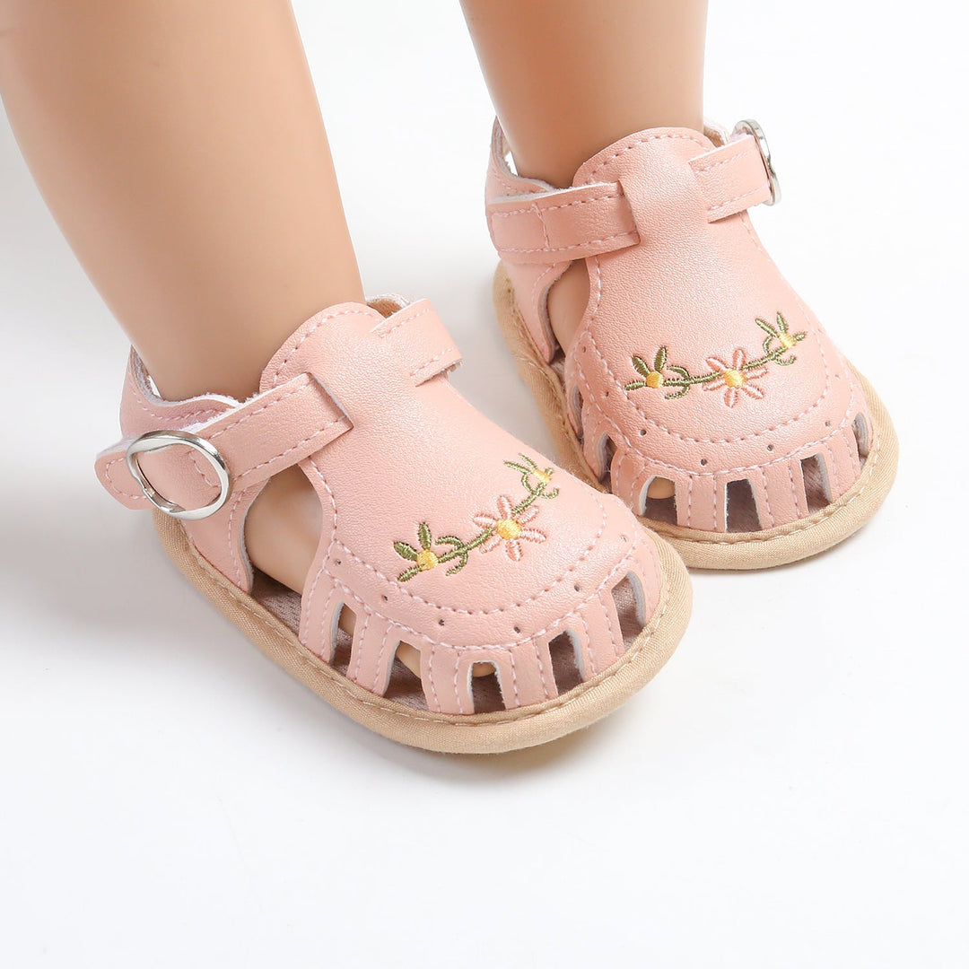 SweetStrides™ – Comfortabele Babyloopschoenen Sandalen met Borduursel