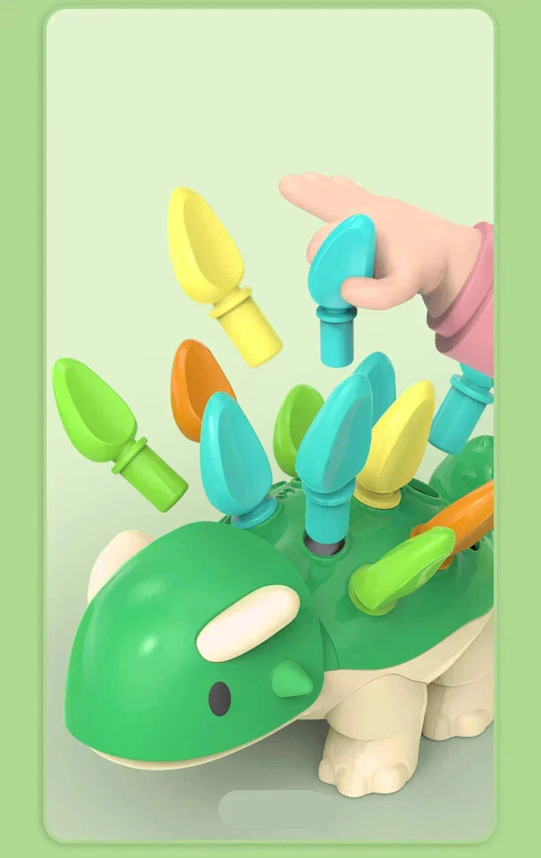 SensoryDino™ – Montessori Kleur- en Sorteerspeelgoed voor Peuters