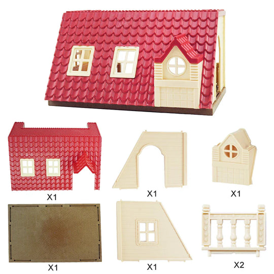 TinyVilla™ – 1:12 Poppenhuis Meubelpakket – Keuken & Dinette