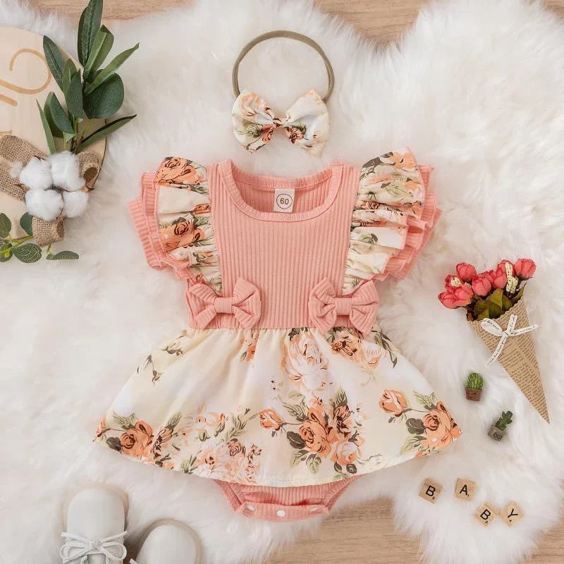 Floral Baby Romper Set™