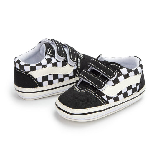 LilWalks™ – Checkerboard Babysneakers Klittenband Antislip Schoentjes