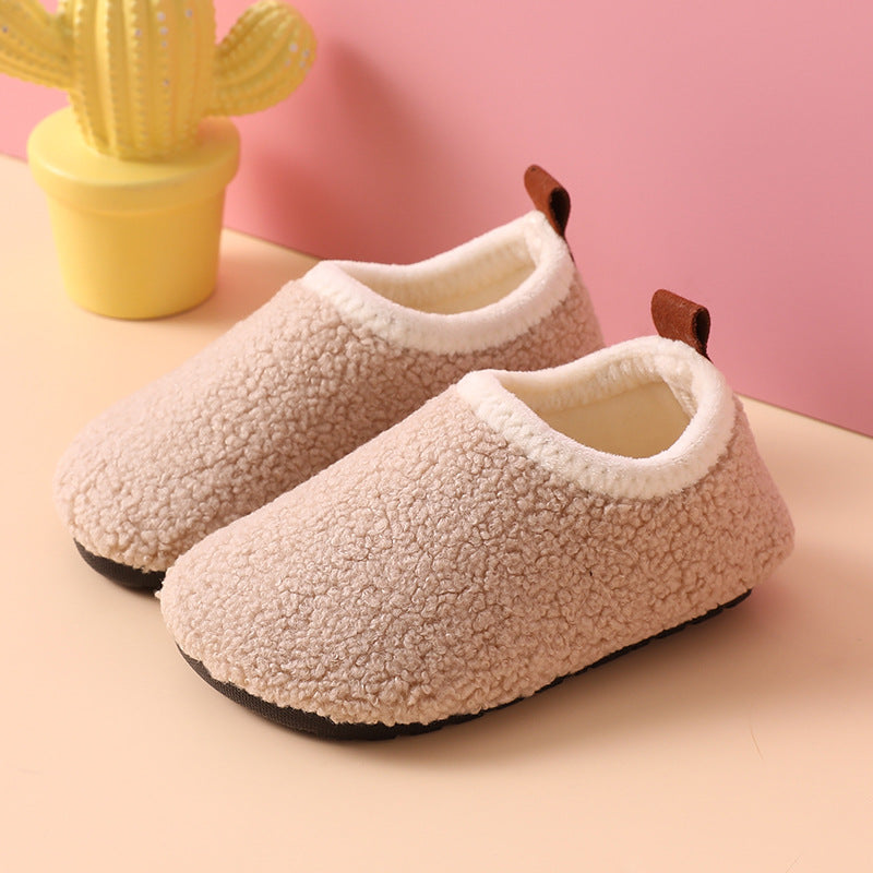 WoolyWalks™ – Antislip Pantoffels met Wollen Voering – Kinder Huisschoenen