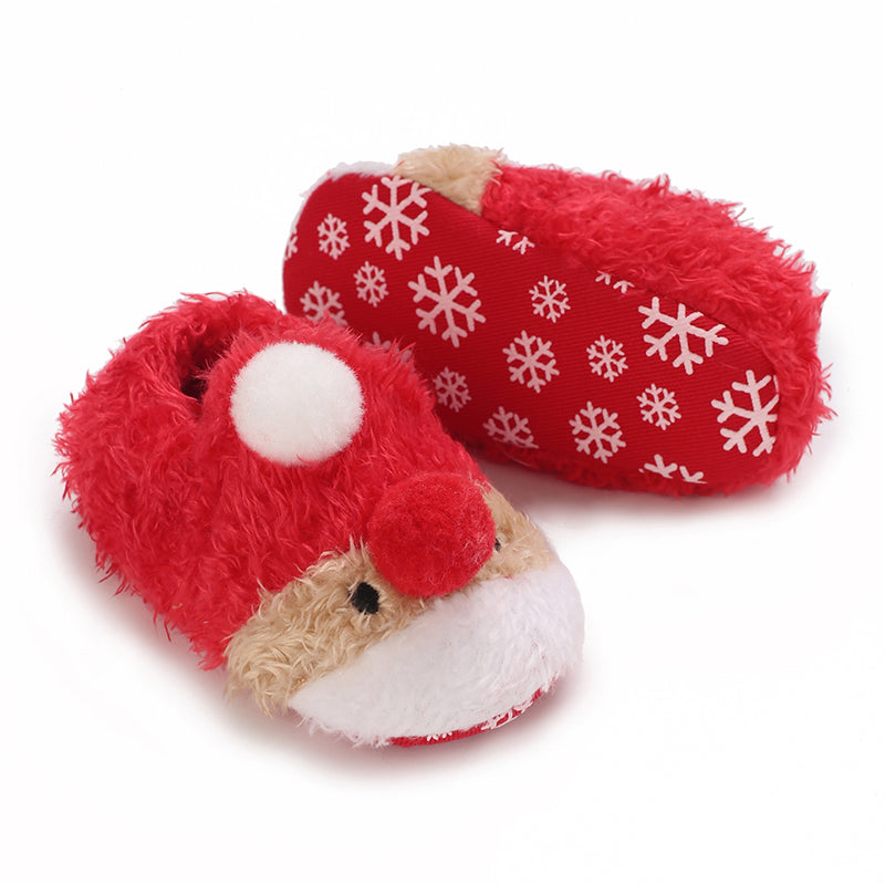 SantaSteps™ – Warme Kerstpantoffels met Antislipzool – Feestelijke Baby Sloffen
