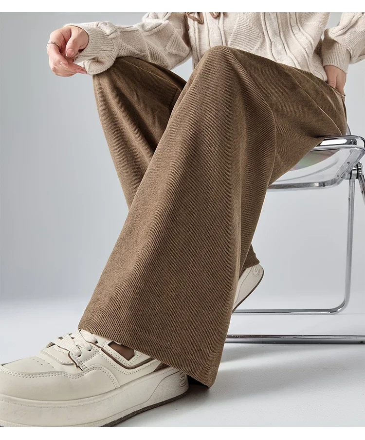 Zwangerschapsbroek Katoen met Buikband – Comfortabele Ribstof – Positiebroek met Wijde Pijpen (M-3XL)