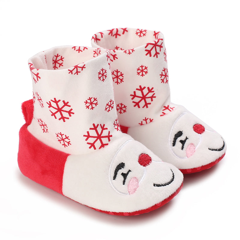 SantaSteps™ – Warme Kerstpantoffels met Antislipzool – Feestelijke Baby Sloffen