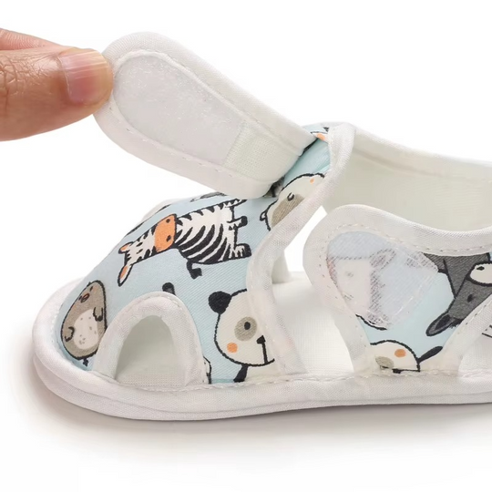 SunnySteps™ – Ademend Zachte Baby Sandalen Dierenprint
