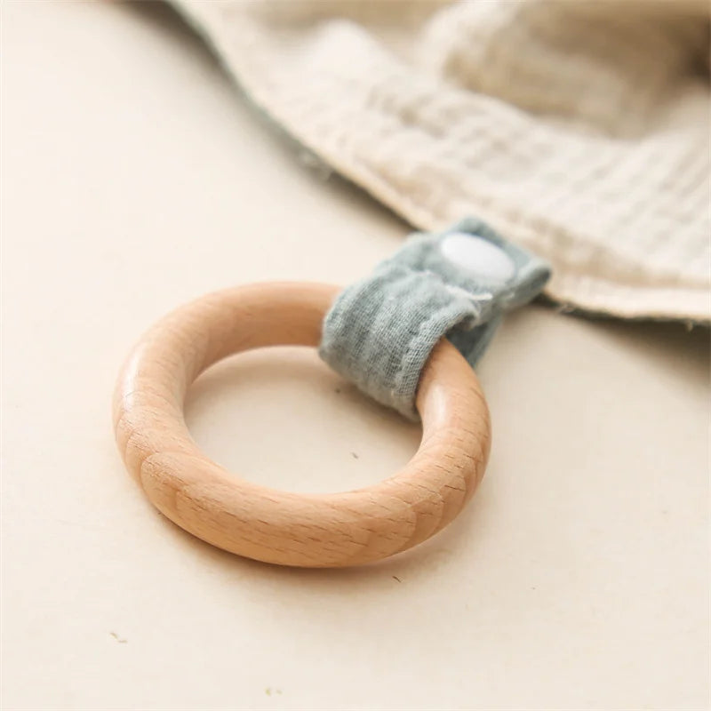 SnuggleBoo™ Knuffeldoekje met Bijtring & Rammelaar