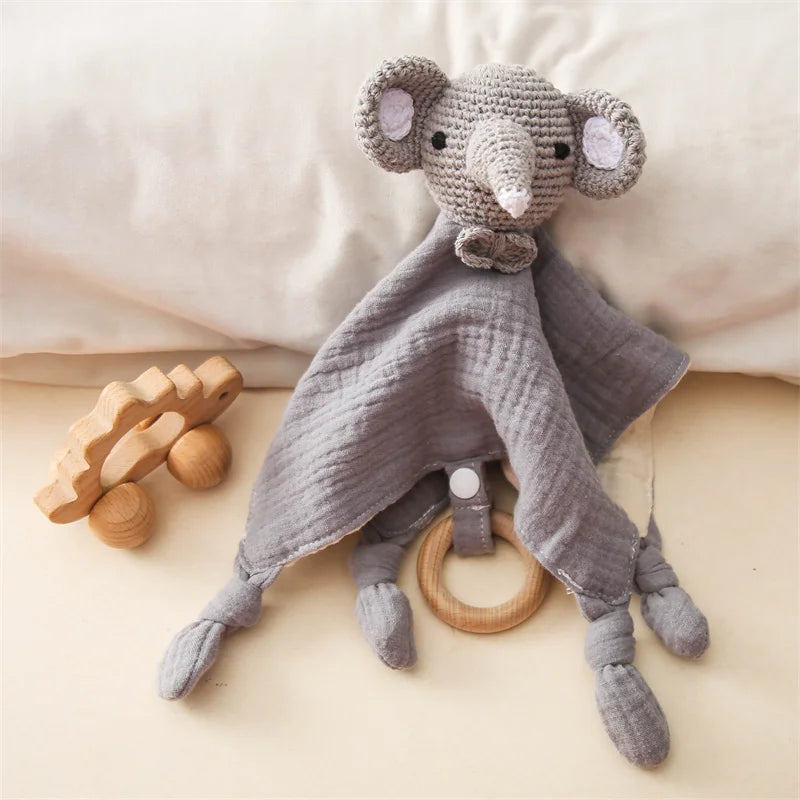 SnuggleBoo™ Knuffeldoekje met Bijtring & Rammelaar