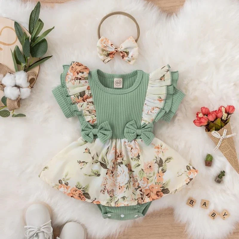 Floral Baby Romper Set™